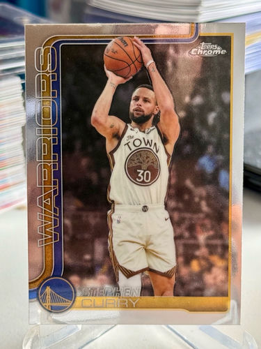 Stephen Curry Golden State Warriors karta kolekcjonerska NBA Topps Chrome Update