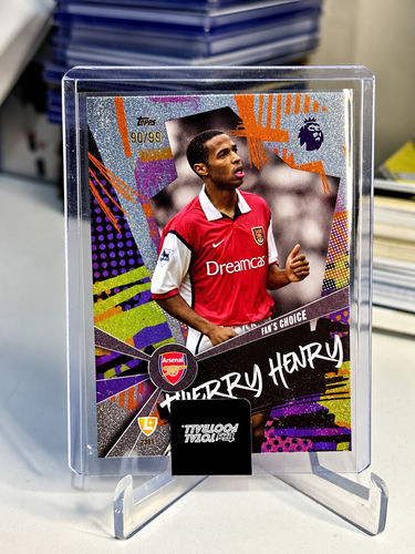 Thierry Henry Arsenal numerowana 90/99 karta kolekcjonerska Topps Fan’s Choice